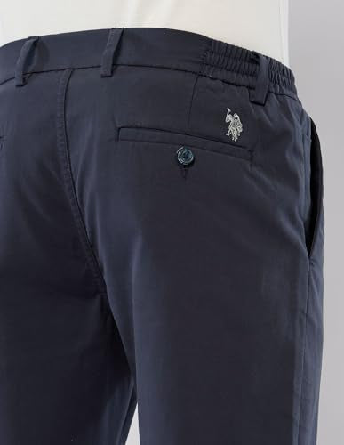 U.S.Polo ASSN. Men's Straight Casual Pants (USTRO044R_Navy
