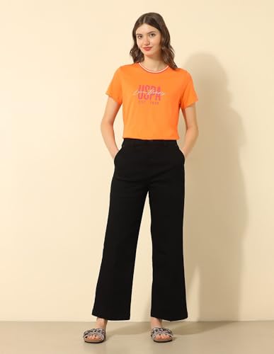 U.S. POLO ASSN. Women's Loose Jeans (UWSS25JEN298 Black