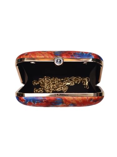 Artklim Flower Printed Clutch