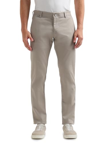 Arrow Sports Men's Slim Casual Pants (ASAKTR2557_Beige