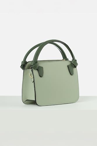 Van Heusen Women's Satchel Bag |Pastel Shade|Mint| Crossbody Detachable Strap