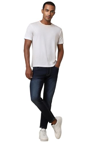 Allen Solly Men's Skinny Jeans (ALDNVSKFG56880_Navy