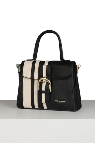 Van Heusen Women Black Patterned Casual Handbag