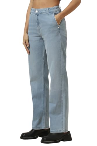 Women Light Blue Regular Fit Light Wash Jeans
