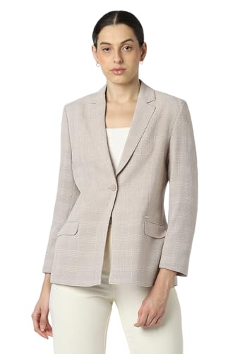 Van Heusen Women's Blazer (VWBZFRGFO45402_Beige