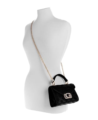 GUESS Women's Black Printed Satchel Bag| Ladies Purse Handbags | Gift For Ladies