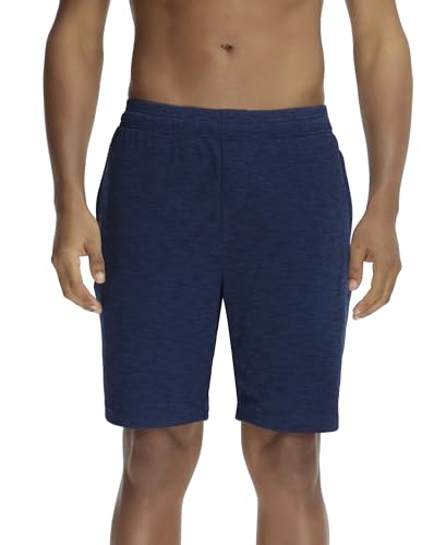 Jockey Men's Straight Fit Shorts with Side Zipper Pockets MV23_Navy_L