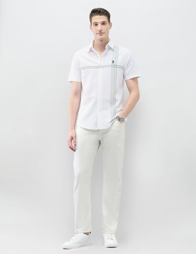 U.S.Polo Association Men's Casa De Campo Regular Fit Shirt (USSHT3280H_Green_40)