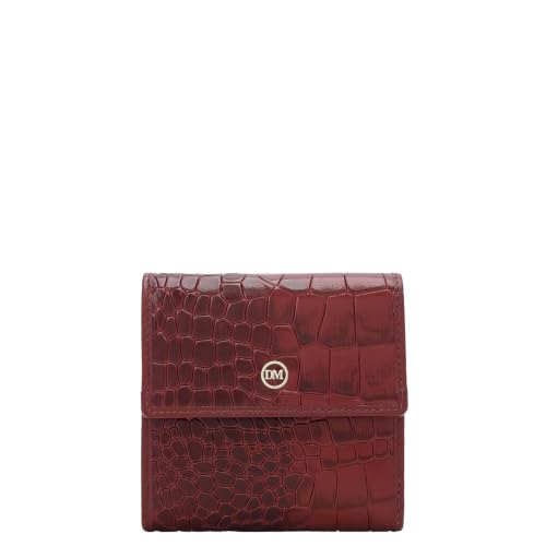 Da Milano Premium Leather Wallet for Women | Multi Compartment Travel Wallet - Cherry Red