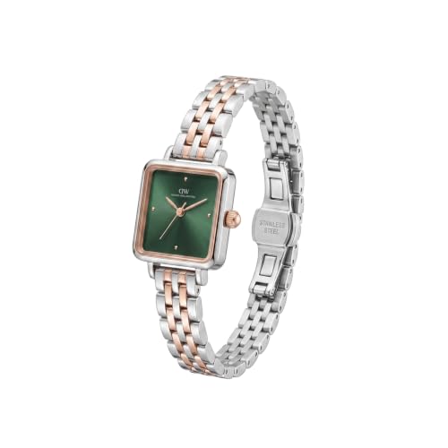 Daniel Wellington Square 23mm Green Dial Analog Women Watch - DW0DL1602
