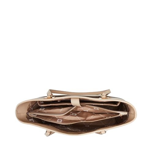 Anne Klein Work Tote with Detachable Pouch, Oatmilk, Oatmilk, X- Large