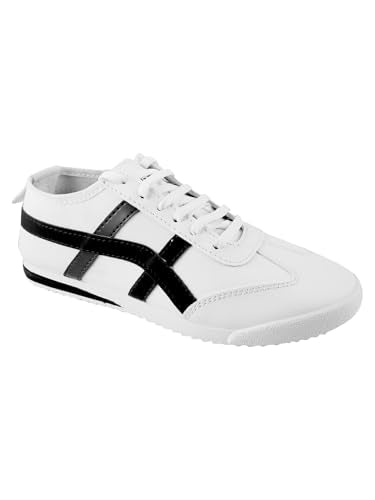 SilverArrow Men HypeRun Casual Sneakers Shoes White Black 8 UK