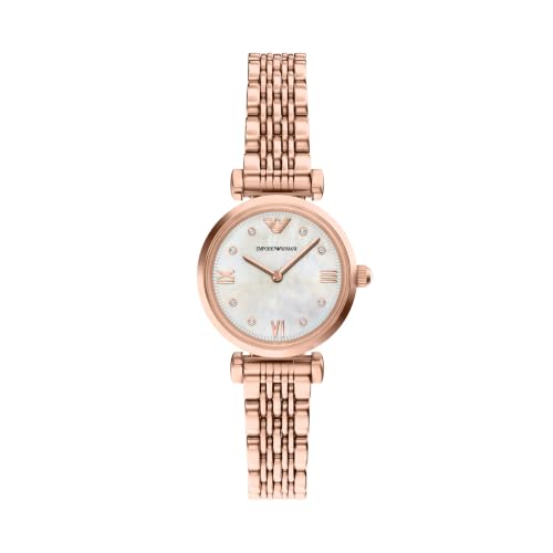 Emporio Armani Rose Gold Quartz Stainless Steel Watch AR11805