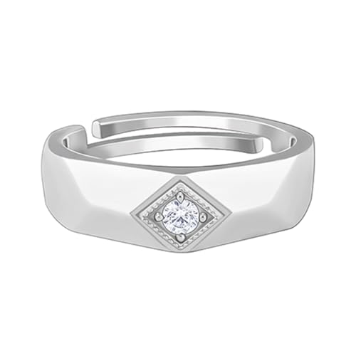 GIVA 925 Silver Racy Rugged Ring For Him, Adjustable | Gifts for Men and Boys | With Certificate of Authenticity and 925 Stamp | 6 Months Warranty