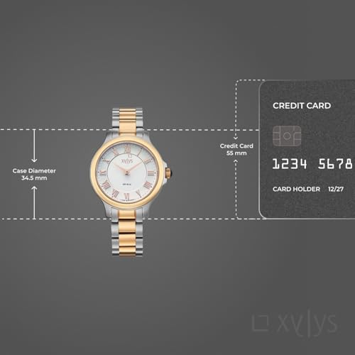 Xylys Genevieve with Analog Quartz White Dial Two Toned Stainless Steel Strap Watch for Women - 45026KM02E