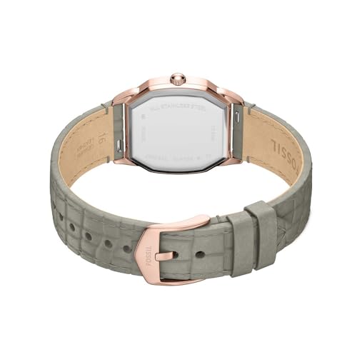 Fossil Harlow Grey Quartz Leather Watch ES5435