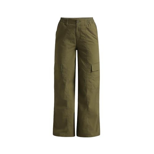 Pepe Jeans Women's Regular Casual Pants (PL211790_Light Green_Dark