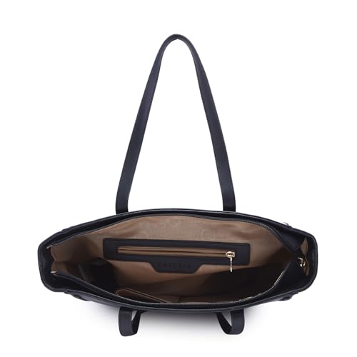 Caprese Ramani Tote Bag for Women (Medium, Black)