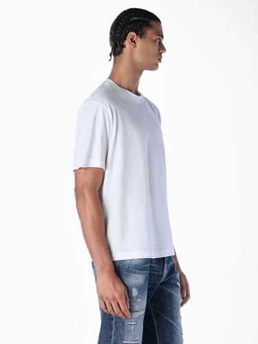 Jack & Jones Men Regular Fit White Tshirt