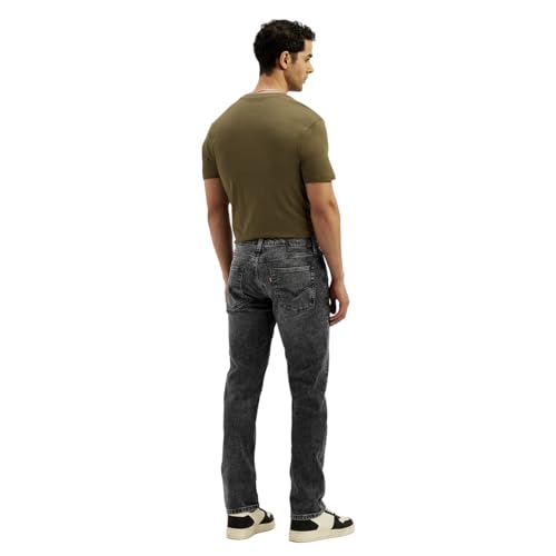 Levi's Men's 513 Charcoal Grey Slim Straight Fit Mid Rise Jeans