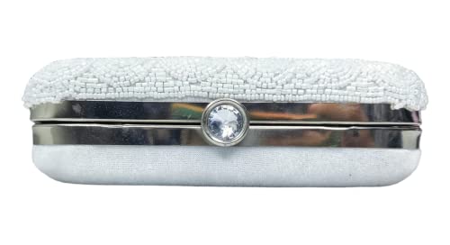 DUCHESS Women Handicraft Item Clutch (White) (000604Bg)