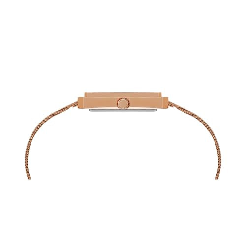 TIMEX Analog Watch for Women with Rose Gold Dial & Rose Gold Stainless Steel Bracelet Band - Water Resistant Women's Wrist Watches -TWEL233SMU02