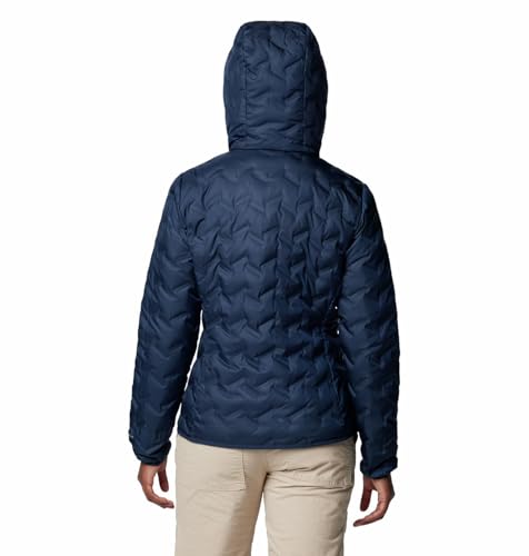 Columbia Womens Delta Ridge II Down Hooded Jacket, Collegiate Navy, XL