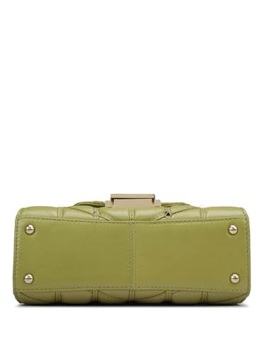 Da Milano Genuine Leather Green Shoulder Bag (10156S) (Small)