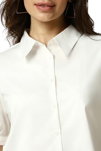Allen Solly Women's Regular Fit Shirt (AHSHWRGPR45700_White