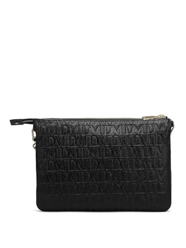 Da Milano Genuine Leather Black Sling Bag (01267) (Small)