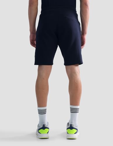 Uspa Active Sports Men's Mid Rise Solid Active Shorts (UASRT0105_Navy_30)