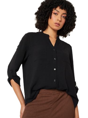 Women Textured Blouse (Black_L)