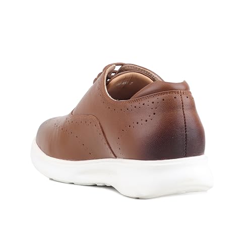 Red Chief Low Ankle Casual Brogue Shoes for Men | Tan UK09