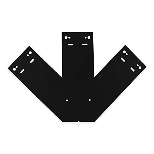 Ozco Building Products 56646 Truss Base Fan 3 Point Plate (1 Per Pack), Black