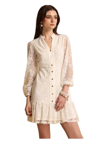 Kazo Chase Mini Dress for Women Beige
