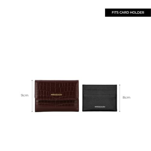 Miraggio Penny Wallet for Woman with Snap Button Closure | Women Wallet | Gift Items for Women