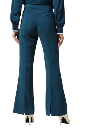 Allen Solly Women's Regular Casual Pants (AHTFWRGPI03853_Blue
