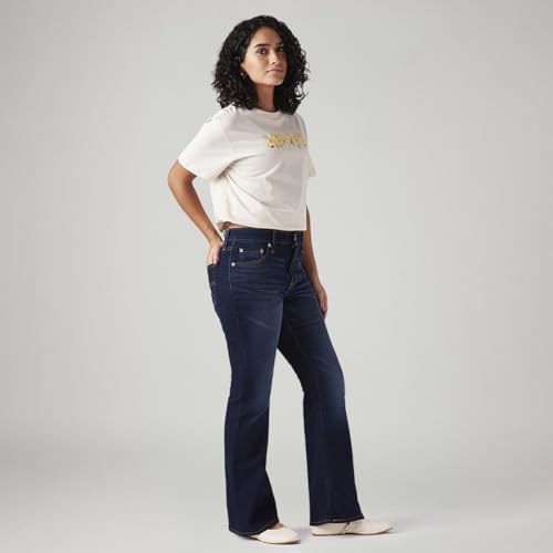 Levi's Women's 726 Dark Indigo Flared Fit High-Rise Jeans