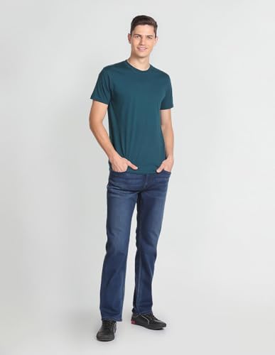 U.S. POLO ASSN. Men's Slim Straight fit Modal Jeans (UDJEN0757_Blue_36)
