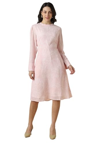 Women Pink Print Casual Dress