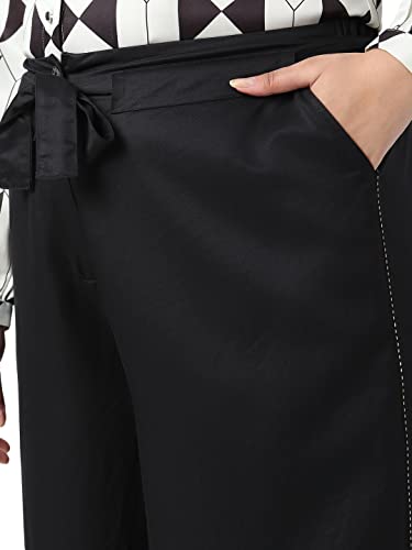 Vero Moda Curve Straight fit Pants (299147501_Jet Black_S)