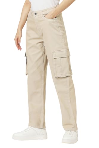 Van Heusen Women Beige Dark Wash Regular Fit Jeans