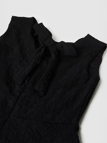 Max Girls Patterned Dress (Black_12-14 Y)