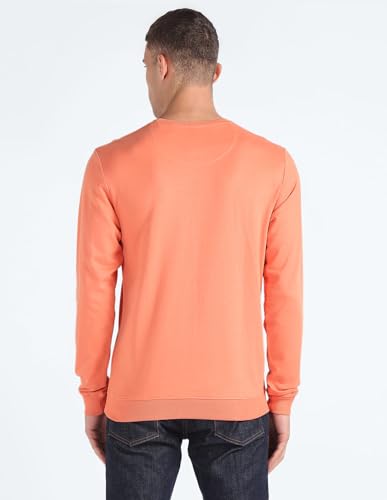 Crew Neck Brand Print Sweatshirt