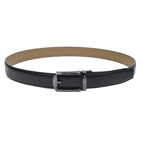 WildHorn Men's Genuine Leather Belt for Men| Premium Auto-Lock Buckle | Adjustable up to 48” | Formal & Casual Wear | Micro-Adjust Fit | Stylish Gift Box Included