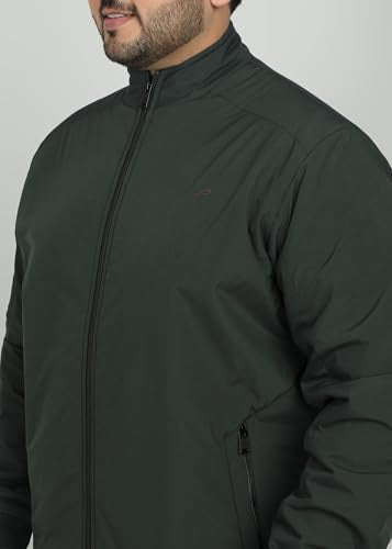 ELLIPSE Nylon Full Sleeve Oversized Standard Length Men's Winter Jacket | Winter Wear Oversized Jacket| Color - Forest Green 4XL