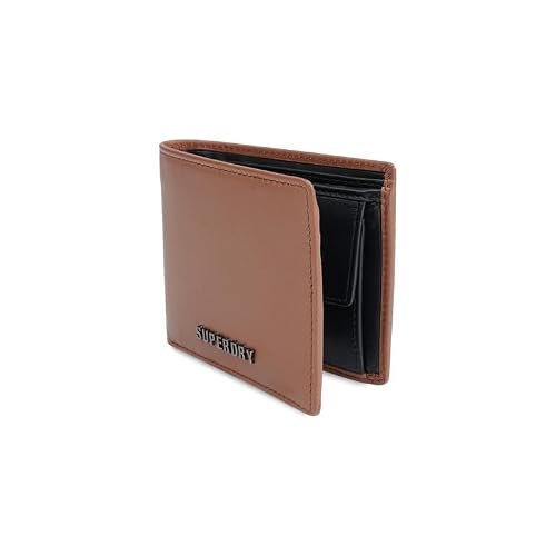 Superdry Men's Global Coin Wallet Kershope - Tan+Black