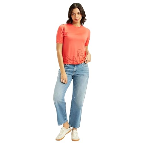 Levi's Women's Printed Regular Fit T-Shirt