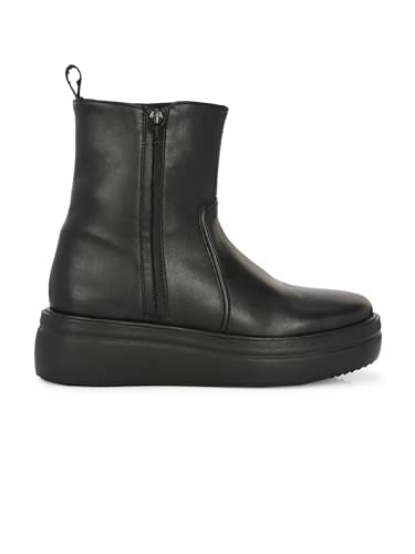 Delize Women Black Ankle Heeled western boots 65036-39