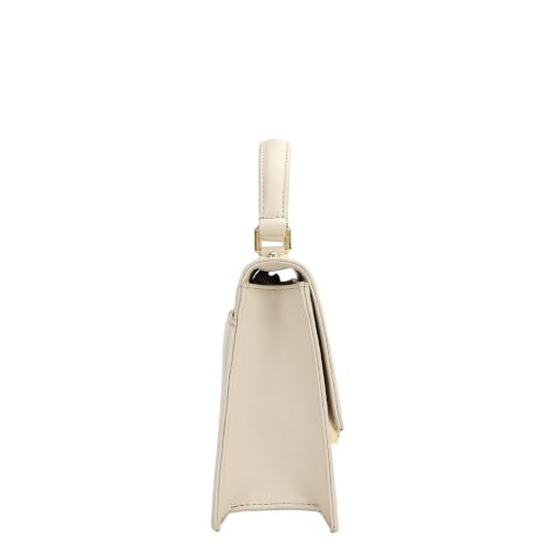 Da Milano Leather Satchel Bag for Women - Marshmallow White (LB-01516A-OL)